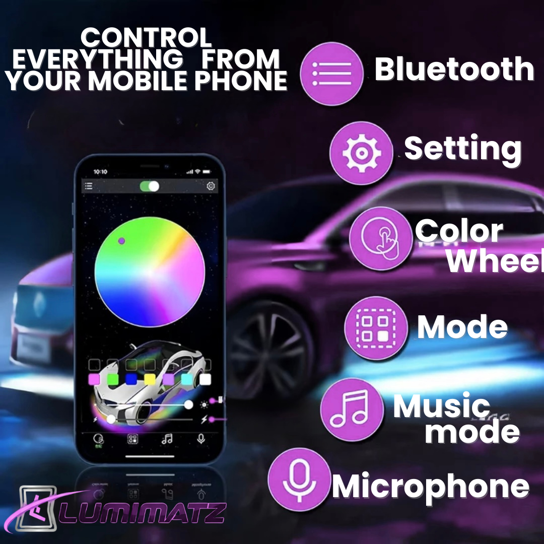 LumiMatz™ Custom RGB Ambient Lighting